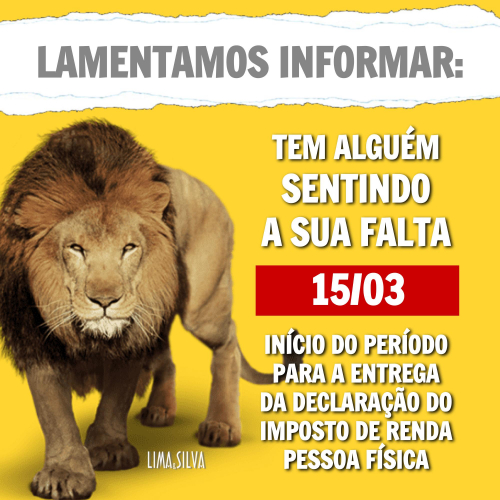 15 de Março - Início do Período para a Entrega da DIRPF